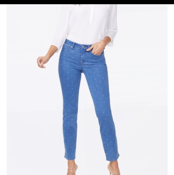 NYDJ Denim - NEW CURVES 360 NYDJ polka dots jeans
